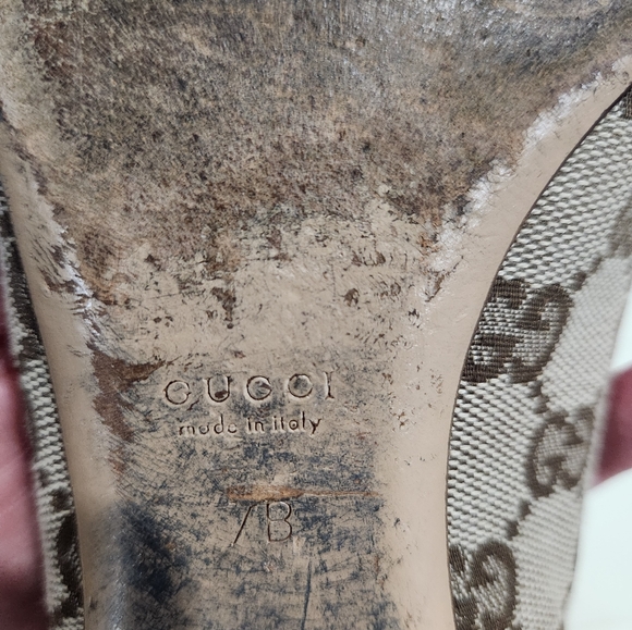 Gucci flats camel with bamboo 138714 - Picture 4 of 7